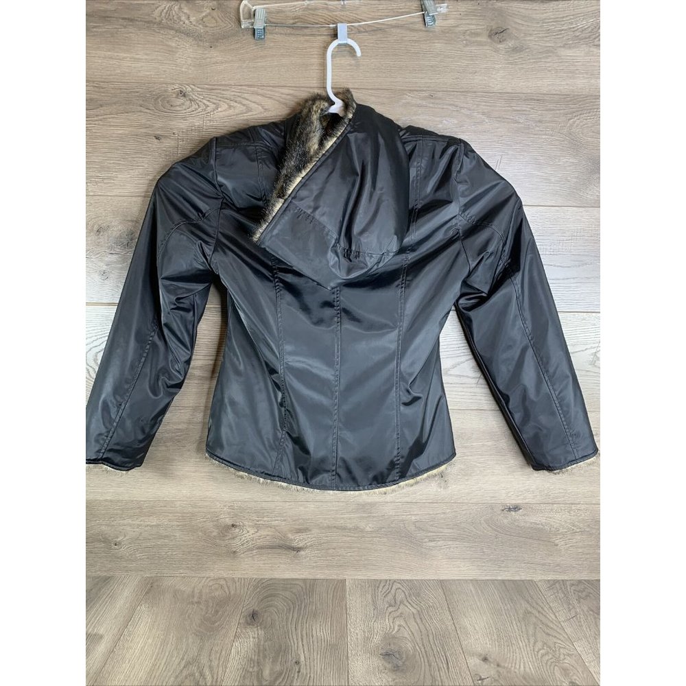 Braetan Womans Faux Fur Rain Jacket Hooded Reversable Size M "Mink Look" - Picture 12 of 12